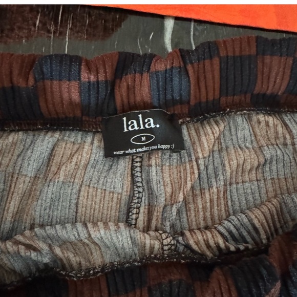 Dressed in LALA Mocha Checkered Brown & Black Set - Picture 7 of 11